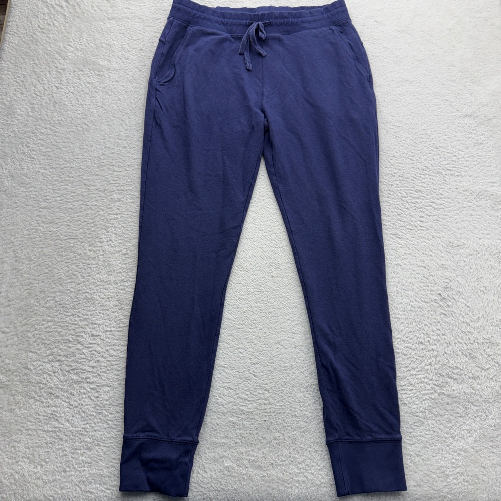 Greyson‎ Mens Pima Cotton Modal Joggers Navy Blue Slim Fit Sweatpants Size M